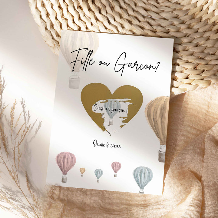 Scratch card - Baby gender reveal: Girl or boy?