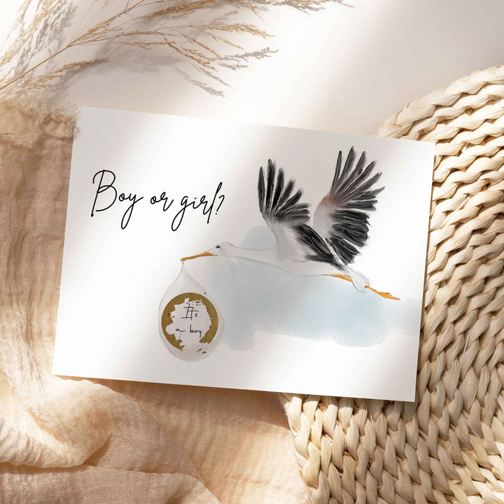 Stork scratch card - Reveal - Girl or boy?