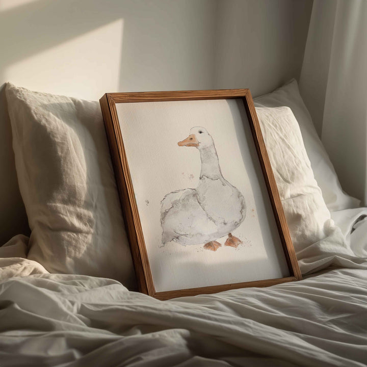 Wall poster - white goose