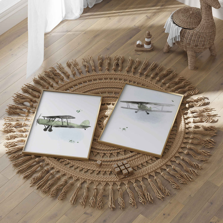 Ensemble affiches avion - Aventure dans les nuages
