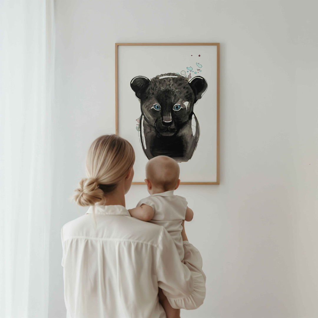 Illustration - Jungle Animals - Black Leopard