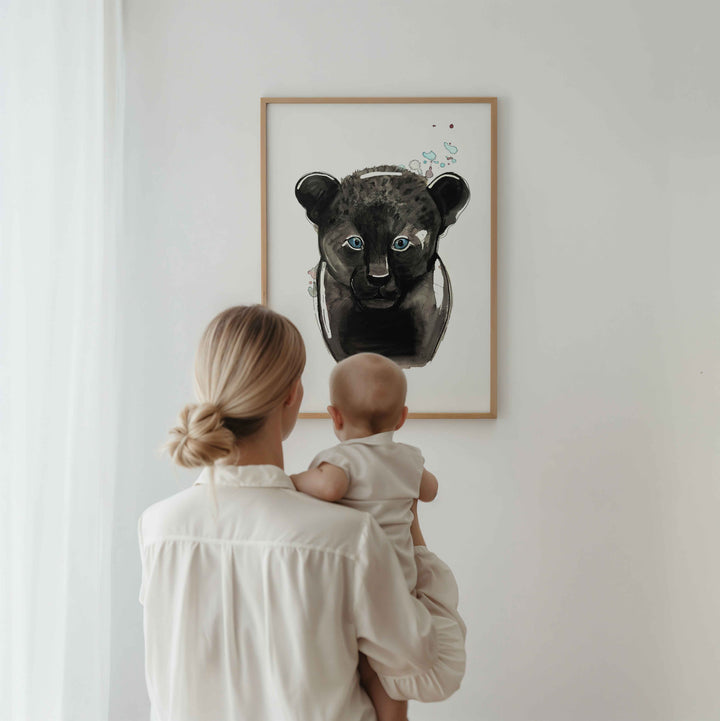 Illustration - Jungle Animals - Black Leopard