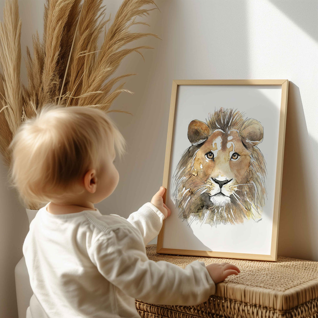 Illustration - Savanna Animals - Lion