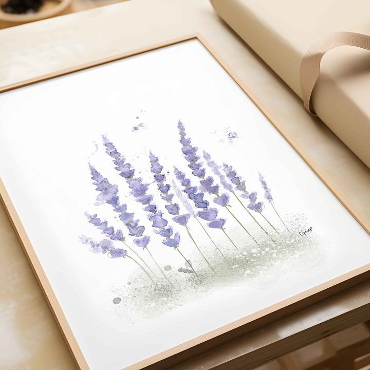 Lavender field print