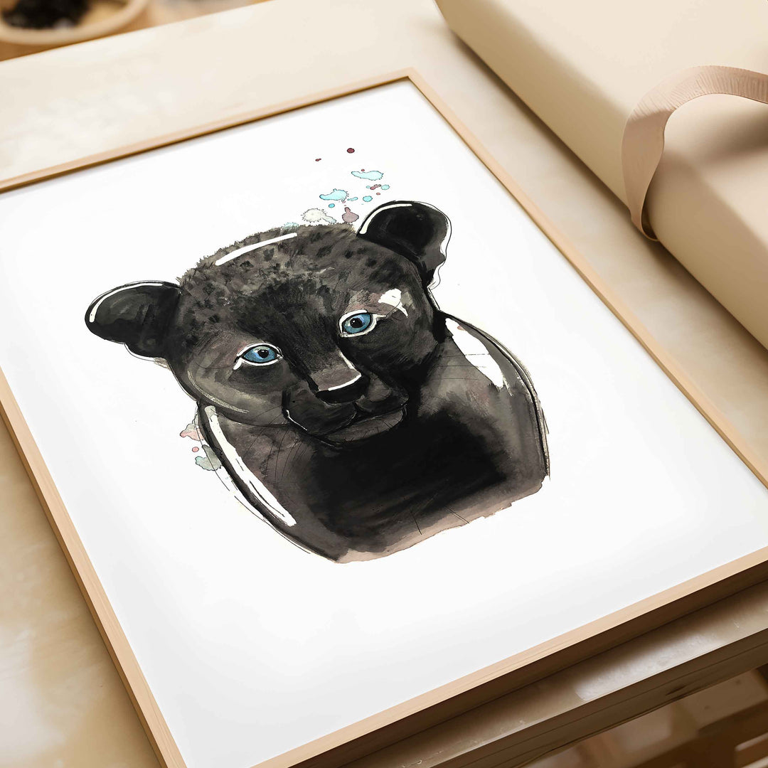 Illustration - Jungle Animals - Black Leopard