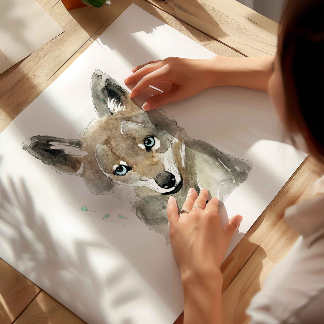 Wall poster - Young wolf