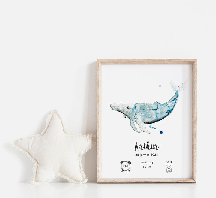 Birth poster - The humpback whale