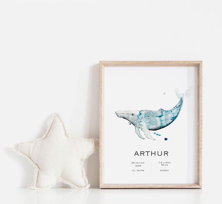 Birth poster - The humpback whale