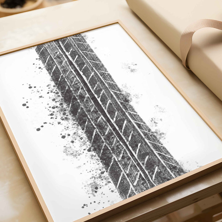 Tire tracks