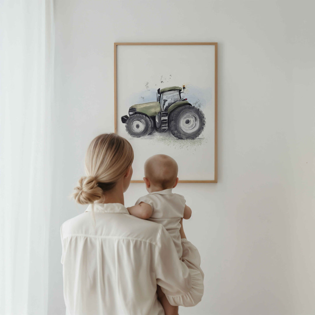 Illustration - Farm Tractor (Color choice)