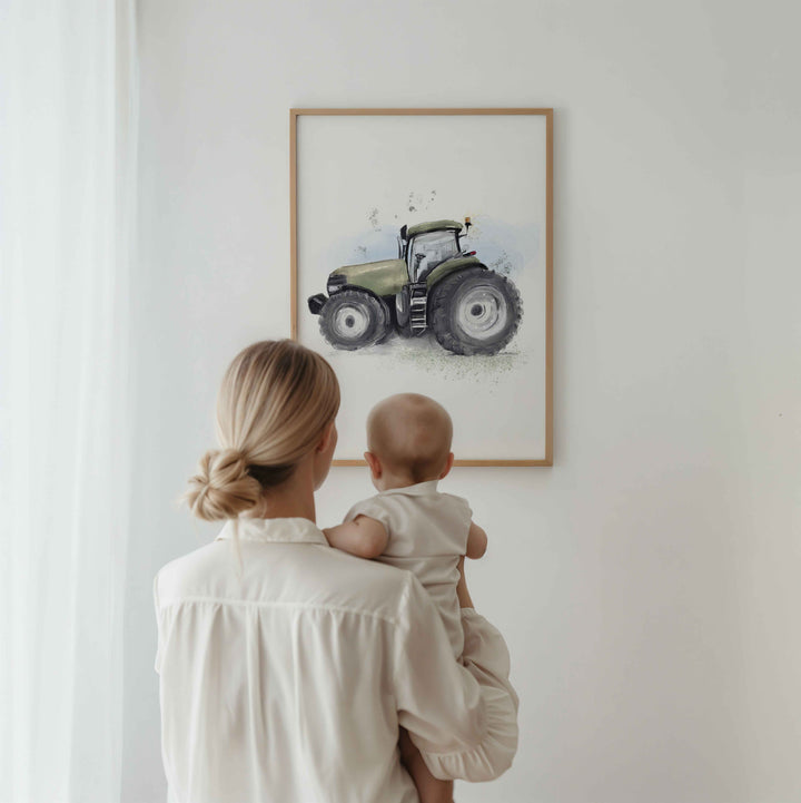 Illustration - Farm Tractor (Color choice)