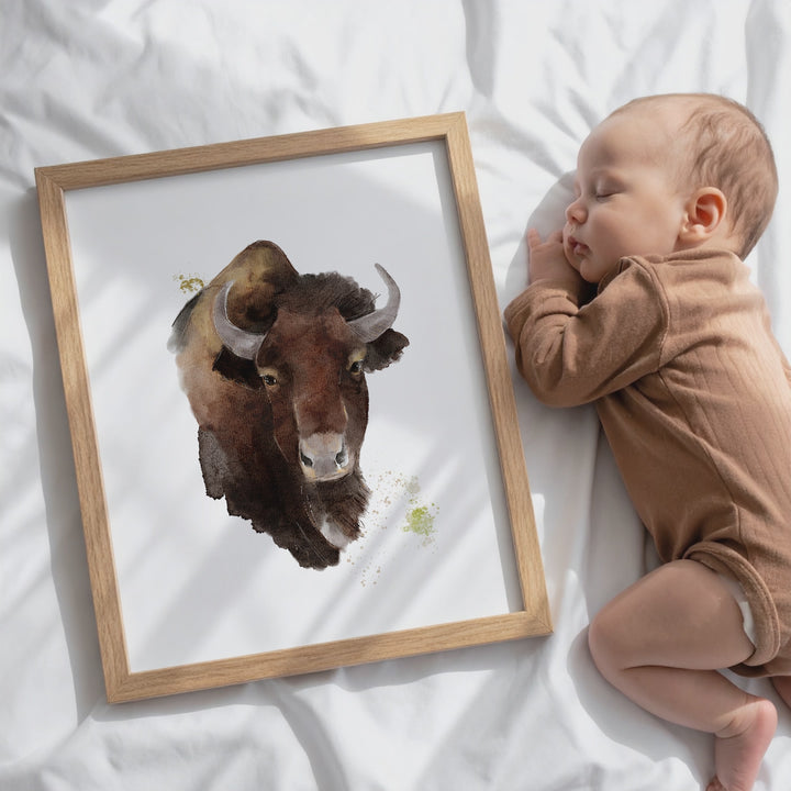 Illustration - Farm animals - The great bison