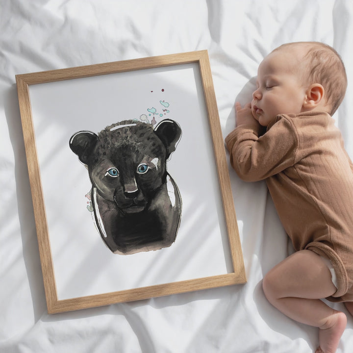 Illustration - Jungle Animals - Black Leopard