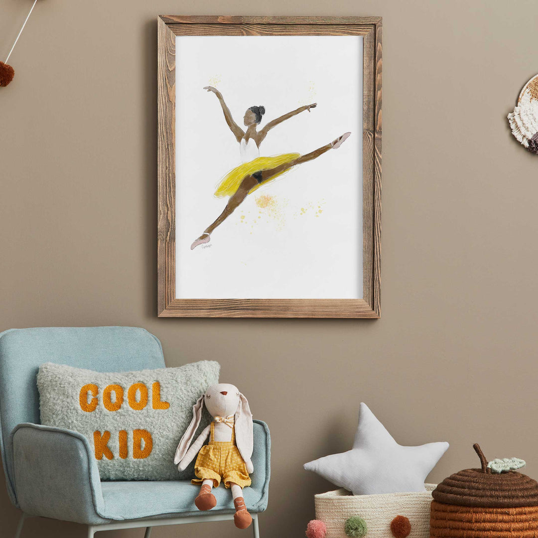 Illustration - Ballerine en plein vol