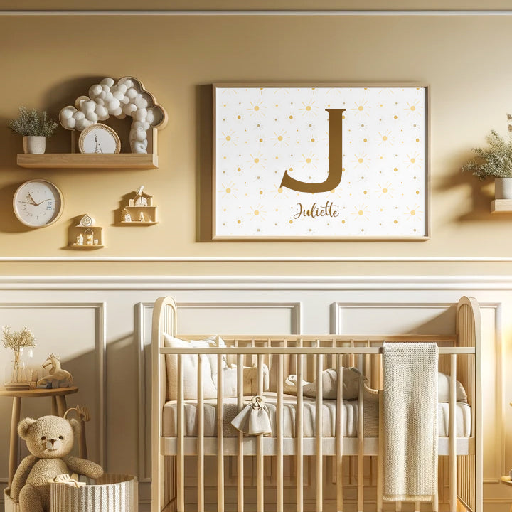 Name and letter print - Little sunshines