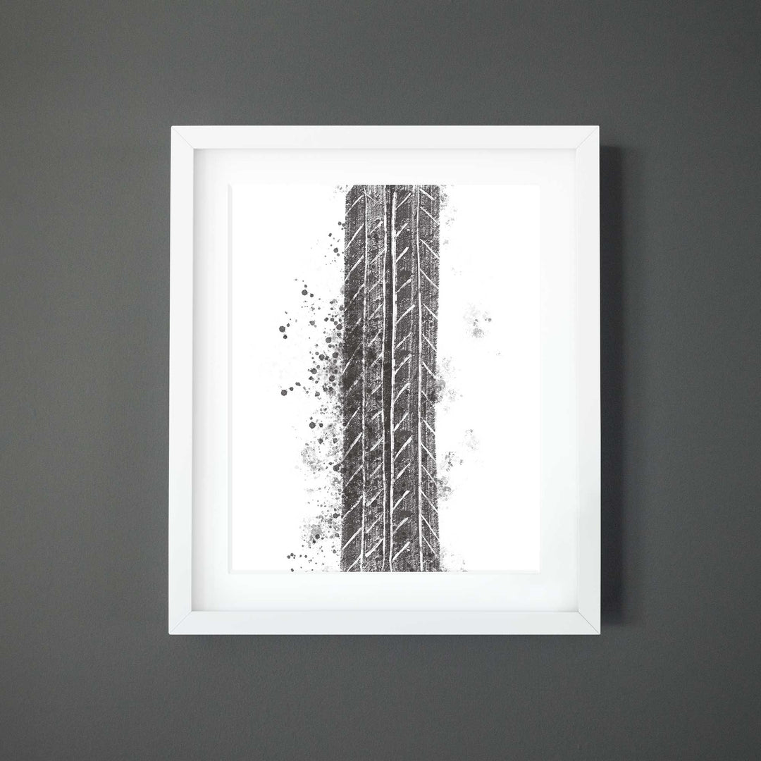 Tire tracks
