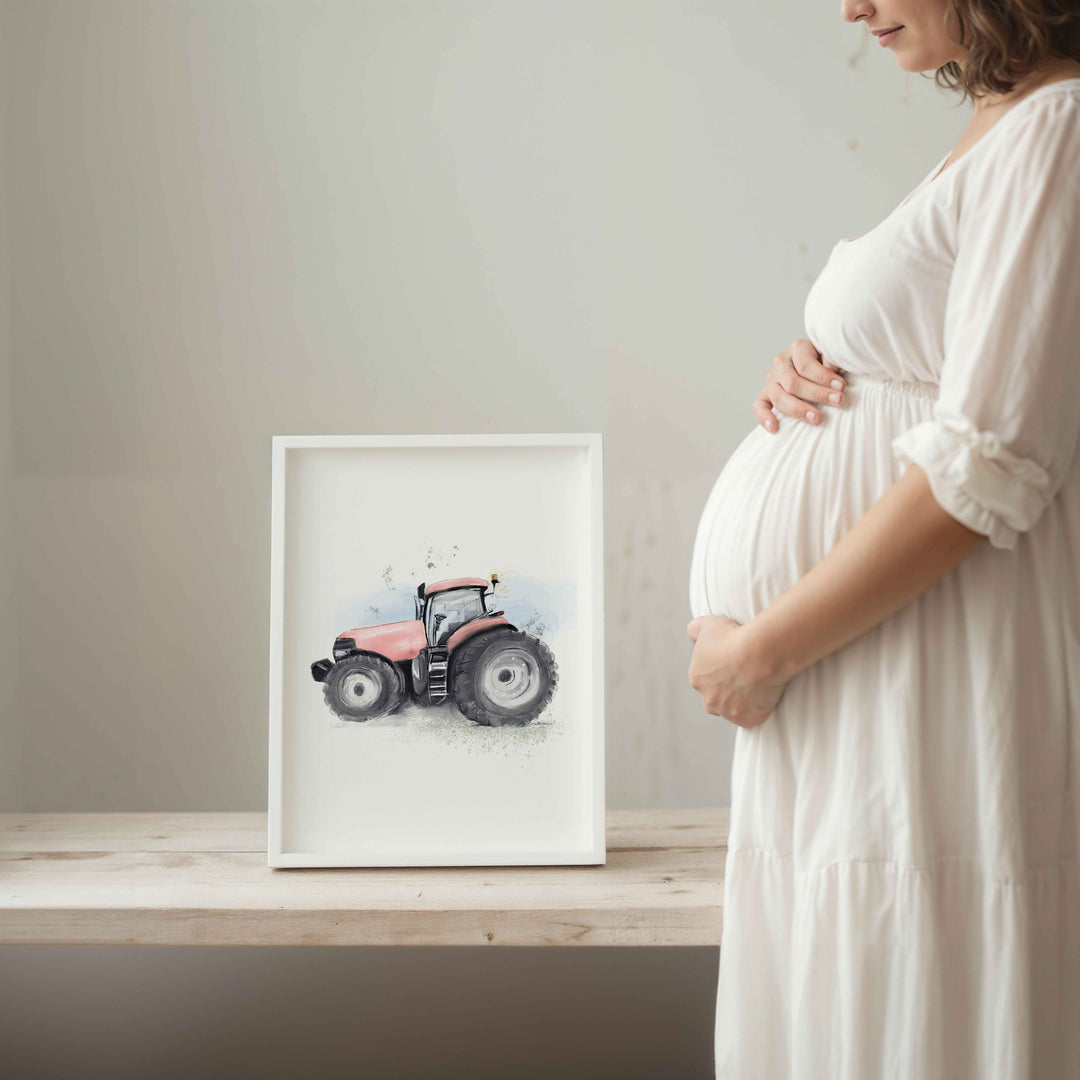 Illustration - Farm Tractor (Color choice)