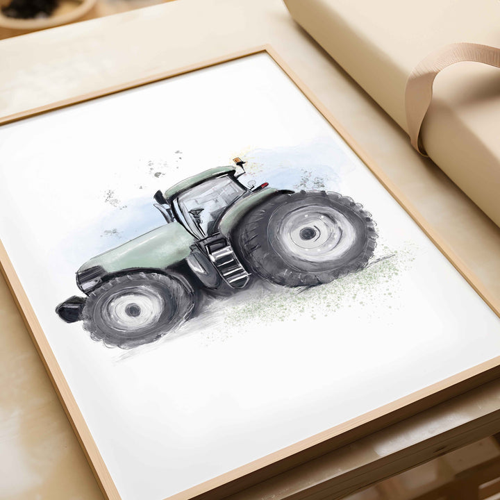 Illustration - Farm Tractor (Color choice)