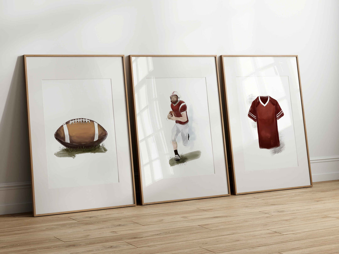 Set of 3 posters - American football