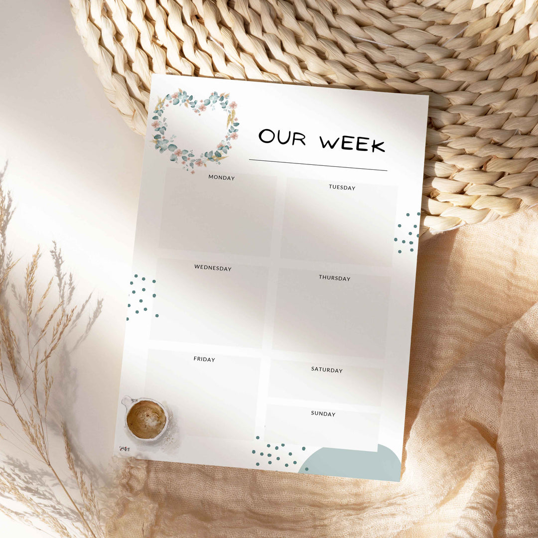 Downloadable Weekly Planner