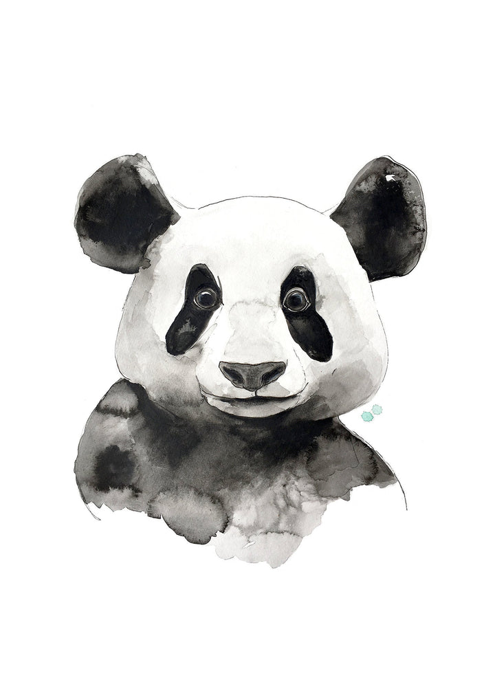 Personalized panda birth poster