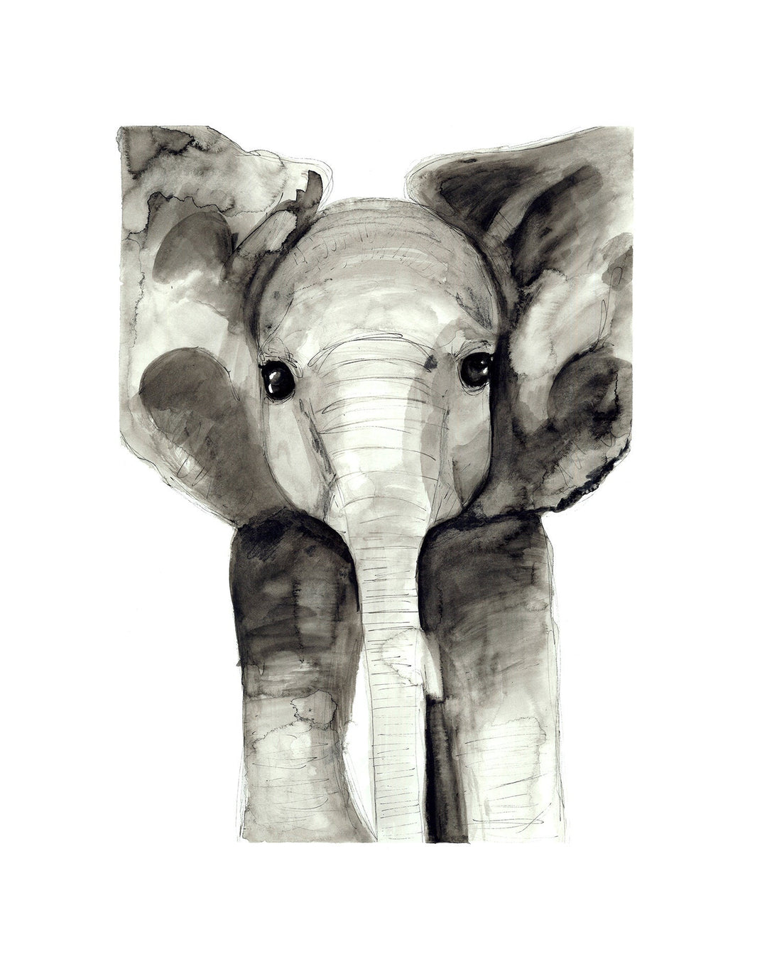 Illustration - Animals of the savannah - Elephant