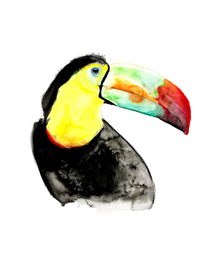 Personalized toucan birth poster