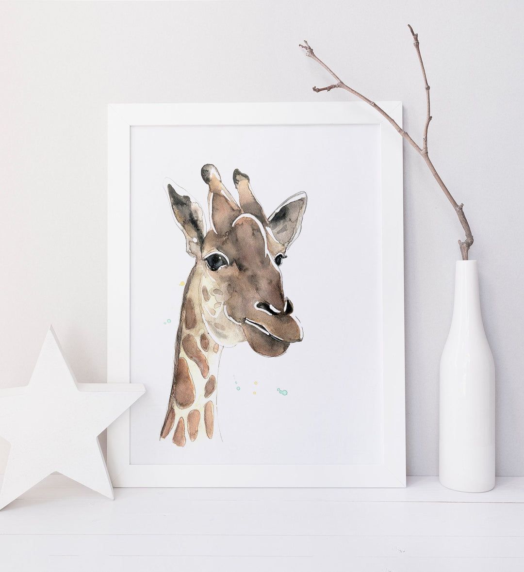 Illustration - Animaux de la jungle - Girafe