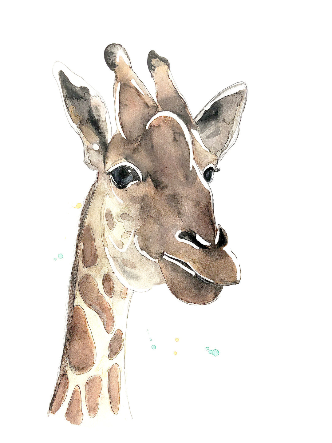Illustration - Animaux de la jungle - Girafe