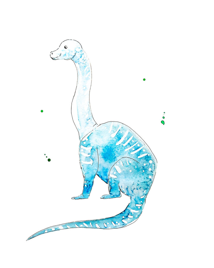 Illustration - dinosaures - Bronchiosaure
