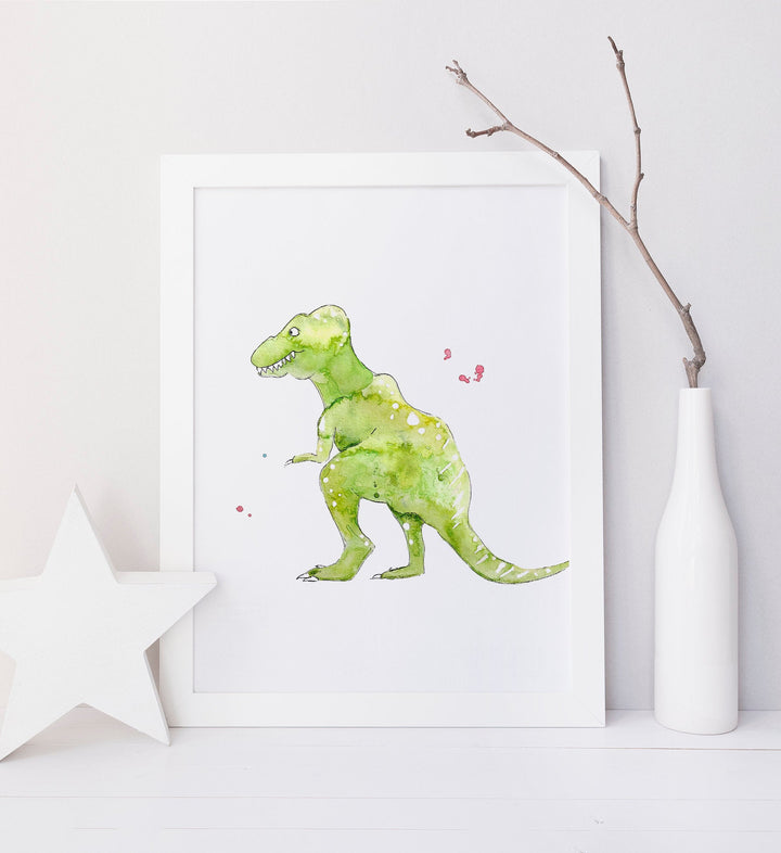 Ensemble d'illustration imprimées dinosaures