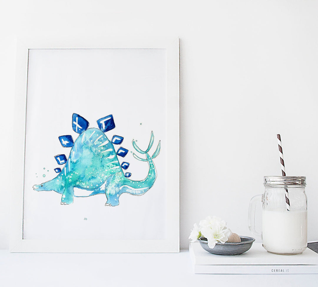 Illustration - Dinosaurs - Stegosaurus
