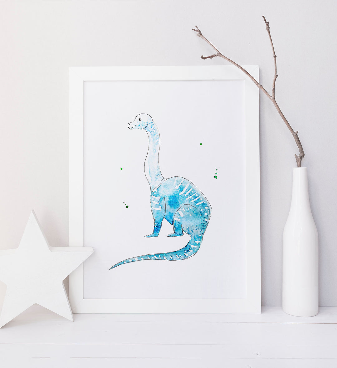 Ensemble d'illustration imprimées dinosaures