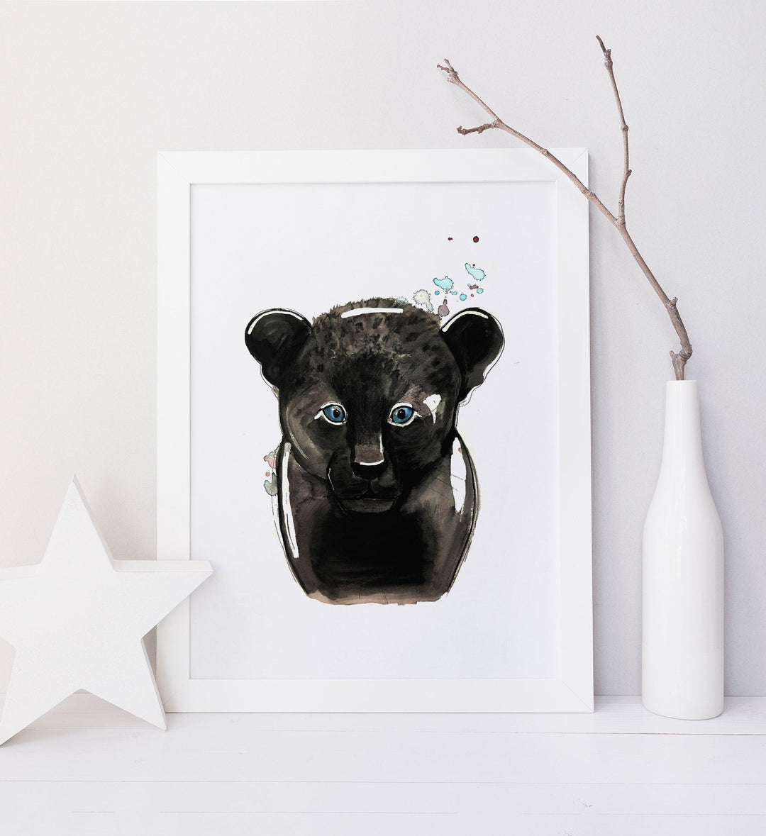 Illustration - Jungle Animals - Black Leopard