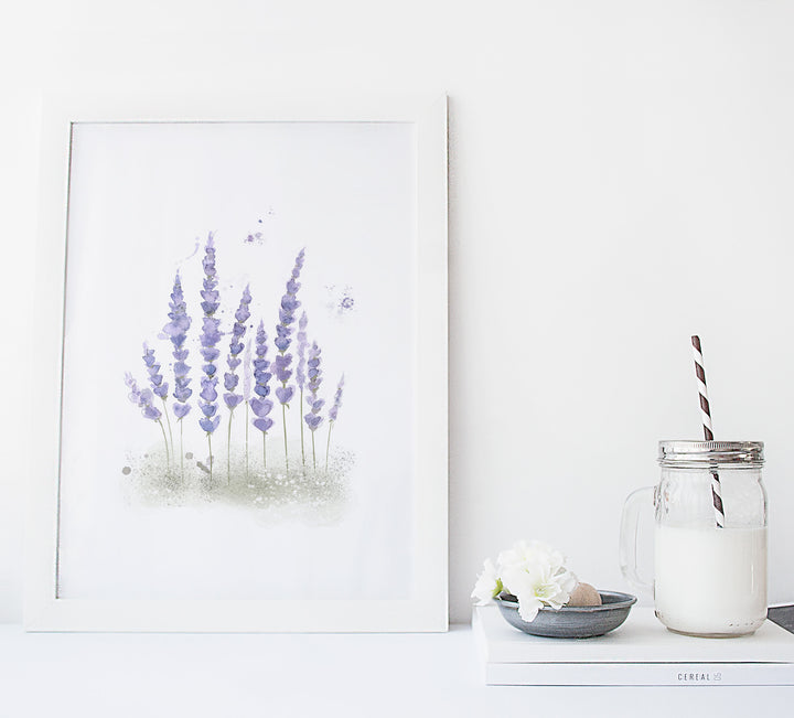 Lavender field print