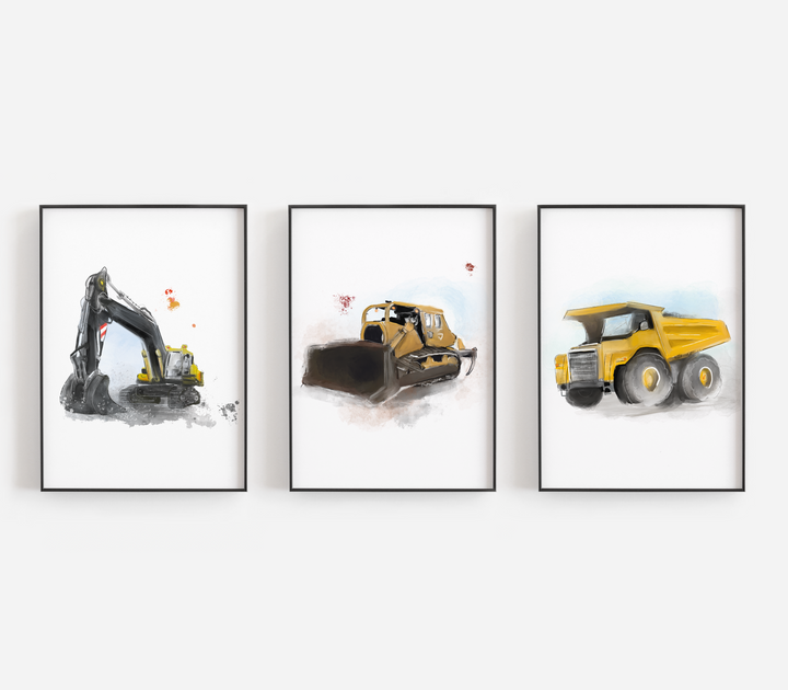 Illustration - Véhicule de transport - Camions de construction